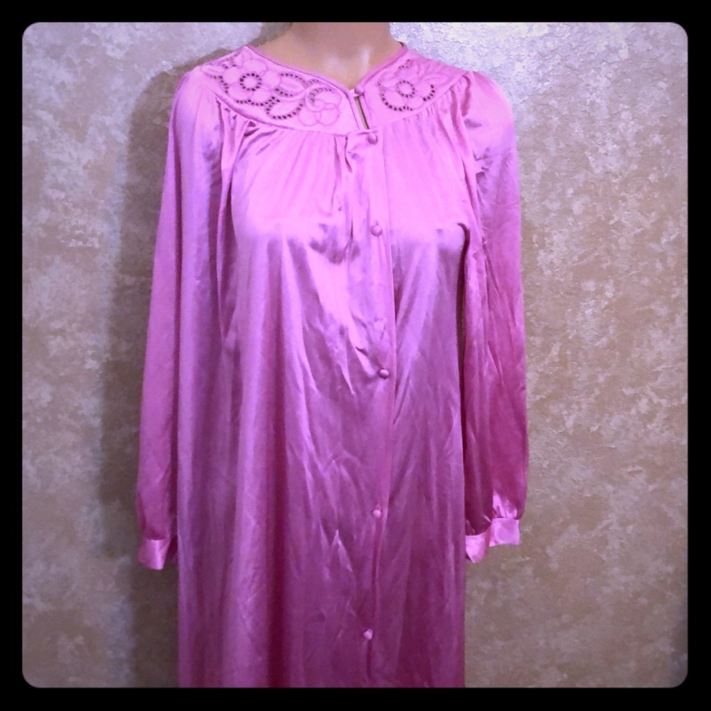 Vintage Pink Shiny Nightie Nightgown 🔸🔶🔸